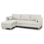 Lulu – Ecksofa, Rechts und Links wendbar, helles beige- L: 215 x T: 83 x H: 78 cm – Bild 6