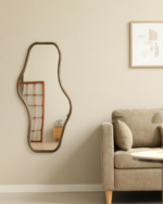Angela Bio-Spiegel mit Holzrahmen aus Räuchereiche 50x100 cm – Bild 6