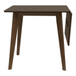 Ezra - Klapptisch in Räuchereiche mit Verlängerungsplatten aus lackiertem Eichenfurnier - 80/120 x 80 cm – Bild 9