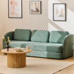 Katarina klappbares Schlafsofa grün L: 217 x T: 77/145 x H: 75 cm – Bild 4