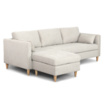 Lulu – Ecksofa, Rechts und Links wendbar, helles beige- L: 215 x T: 83 x H: 78 cm – Bild 5