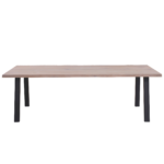 Molly Massivholztisch - 300x95 cm - Eiche - weiß geölt (Vorbereitet für Ansteckplatten) – Bild 2