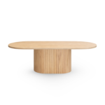 Bobby - Ovaler Couchtisch 120x55x45 cm Eiche