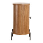Florence Jalousieschrank mit Lamellen in Eiche 70x40x85 cm – Bild 11