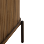 Florence Jalousieschrank mit Lamellen in geräucherter Eiche 70x40x85 cm. – Bild 7