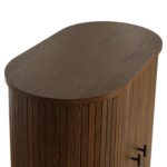 Florence Jalousieschrank mit Lamellen in geräucherter Eiche 70x40x85 cm. – Bild 9
