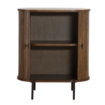 Florence Jalousieschrank mit Lamellen in geräucherter Eiche 70x40x85 cm. – Bild 11