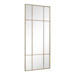 New Yorker Spiegel mit Gold-/Messingfarbenem Rahmen 180 x 80 cm – Bild 3