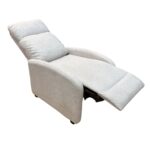 Silas Sessel in Beige mit Kippfunktion und Beinstütze – Bild 4