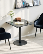 Stacey Cafétisch - 70 x 70 cm - Schwarz/Schwarz – Bild 10