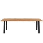 Molly Massivholztisch - 240x95 cm - Eiche - Naturöl (Vorbereitet für Ansteckplatten) – Bild 5