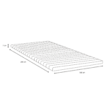 Premium Boxspringbett in Beige 180x200 cm mit 7 cm Memoryschaum-Topper, inkl. Bettbeine in Chrom – Bild 9