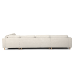 Brandy - U-Sofa - nach links gewendet - beige - mit Chaiselong - L: 360 x T: 211 x H: 78 cm – Bild 5