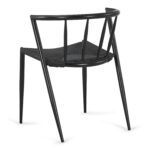 Bella Esszimmerstuhl - Schwarz Mit Schwarzem Geflechtsitz – Bild 5