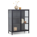 Herman Vitrine - Schwarzes Metall 80x40x105cm – Bild 4