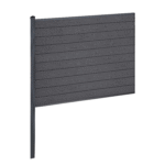 Finley WPC-Sichtschutzzaun Mittelmodul - H: 150 x L: 185 cm - Schwarz