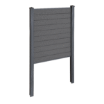 Finley WPC-Sichtschutzzaun Startmodul - H: 150 x L: 95 cm - Schwarz