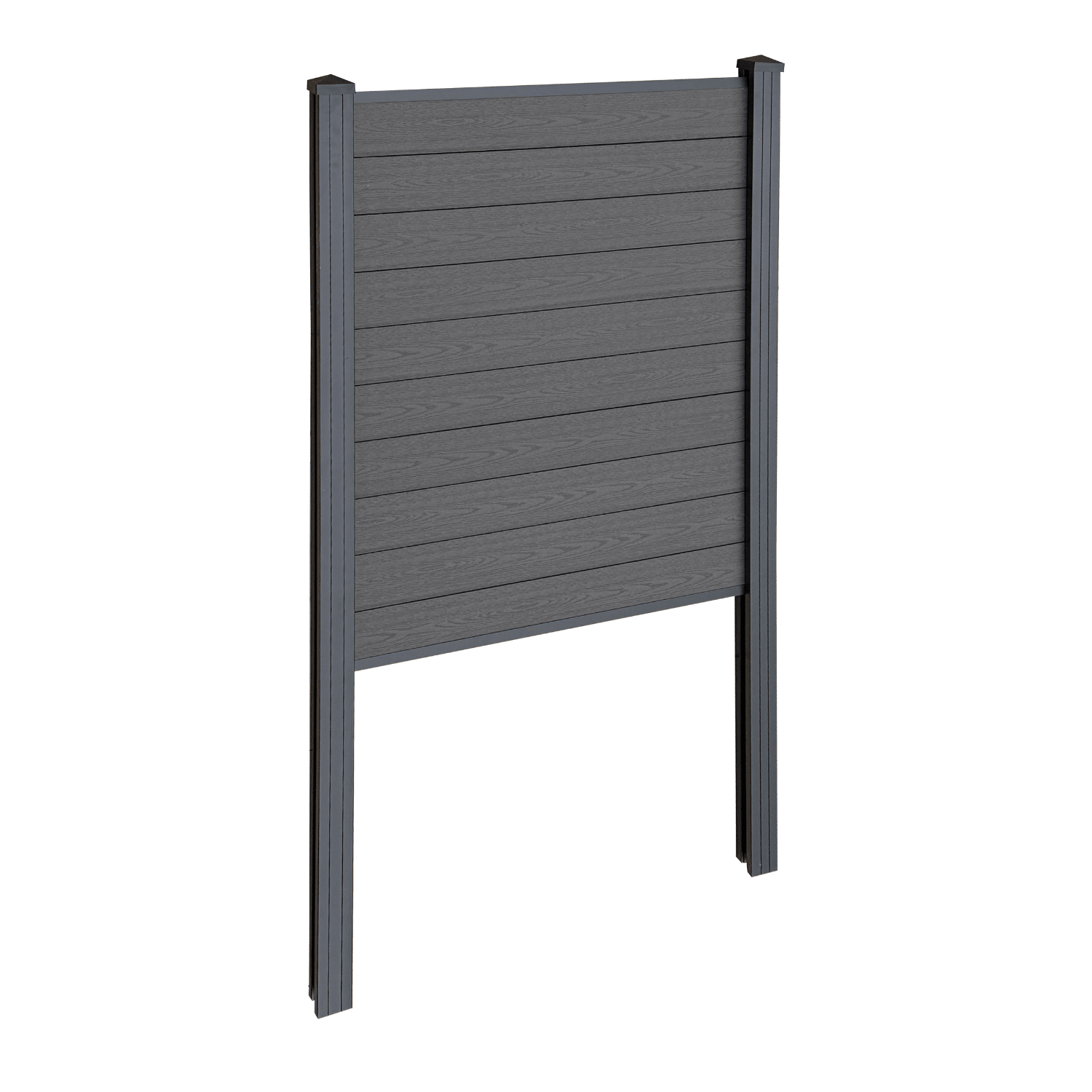 BlackH150xW95_3908507b-a029-49fb-89da-e08a98f87a52 Finley WPC-Sichtschutzzaun Startmodul - H: 150 x L: 95 cm - Schwarz – Bild 1