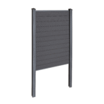 Finley WPC-Sichtschutzzaun Startmodul - H: 180 x L: 95 cm - Schwarz