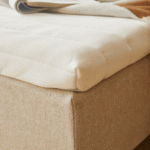 Premium Boxspringbett in Beige 180x200 cm mit 7 cm Memoryschaum Topper, exkl. Bettbeine – Bild 2