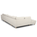Brandy - U-Sofa - nach rechts gewendet - beige - mit Chaiselong - L: 360 x T: 211 x H: 78 cm – Bild 5