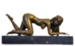 Stilvolle Kunst in Bronze  Akt signiert Raymondo auf Marmorsockel – Bild 4
