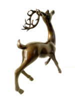Naive Kunst - Bronze Hirsch mit Künstlersignatur – Bild 4