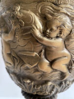 Jugendstil Amphore  - Große figürliche Vase aus Bronze  aufwendigen Verzierungen – Bild 7