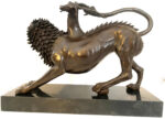 Bronzefigur - Chimäre von Arezzo - in  Bronze auf Marmorsockel – Bild 13