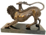 Bronzefigur - Chimäre von Arezzo - in  Bronze auf Marmorsockel – Bild 17