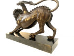 Bronzefigur - Chimäre von Arezzo - in  Bronze auf Marmorsockel – Bild 18
