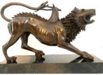 Bronzefigur - Chimäre von Arezzo - in  Bronze auf Marmorsockel – Bild 21