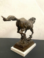 Tierskulptur-Bronzefigur-Pferd in Bronze nach Pierre Jules Mene signiert – Bild 10