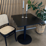 Stacey Cafétisch - 70 x 70 cm - Schwarz/Schwarz – Bild 2