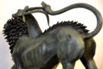 Bronzefigur - Chimäre von Arezzo - in  Bronze auf Marmorsockel – Bild 7