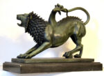 Bronzefigur - Chimäre von Arezzo - in  Bronze auf Marmorsockel – Bild 10