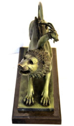 Bronzefigur - Chimäre von Arezzo - in  Bronze auf Marmorsockel – Bild 5
