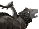 Bronzeskulptur - Chimäre von Arezzo - in  Bronze auf Marmorsockel – Bild 3