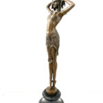 Art Deco Akt -Orientalische Tänzerin signiert D.H.Chiparus auf Marmorsockel