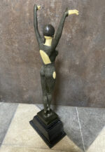 Art Deko Bronze Skulptur signiert D.H.Chiparus mit Elfenbein Imitat – Bild 5