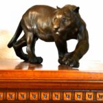 Schleichender Tiger signiert  Salvatore Melani in feinster Bronze gegossen
