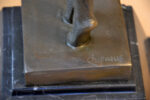 Art Deko Bronze Skulptur signiert D.H.Chiparus mit Elfenbein Imitat – Bild 7