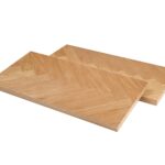 Valeria – Ansteckplatten (2 Stück) für Fischgrättisch in natürlichem Eichenfurnier