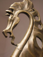Syrealistisches Bronze Pferd mit Künstlersignatur - Hommage an S. Dali – Bild 4