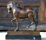 Bronzefigur - Das Pferd der Medici in Bronze signiert Giovanni da Bologna – Bild 2