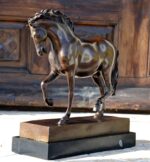 Bronzefigur - Das Pferd der Medici in Bronze signiert Giovanni da Bologna – Bild 3