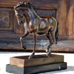 Bronzefigur - Das Pferd der Medici in Bronze signiert Giovanni da Bologna