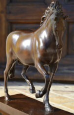 Bronzefigur - Das Pferd der Medici in Bronze signiert Giovanni da Bologna – Bild 5