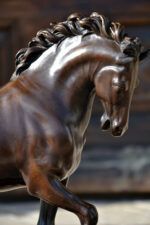Bronzefigur - Das Pferd der Medici in Bronze signiert Giovanni da Bologna – Bild 6