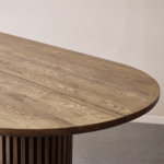 Matteo - Dielentisch mit Lattenrost aus massiver Räuchereiche 300x120x77 cm – Bild 5